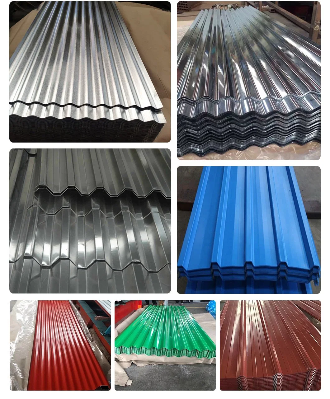 Roof Material Coated Zinc Aluminum Roof Tile Prepainted Galvanized Corrugated Roofing Sheet